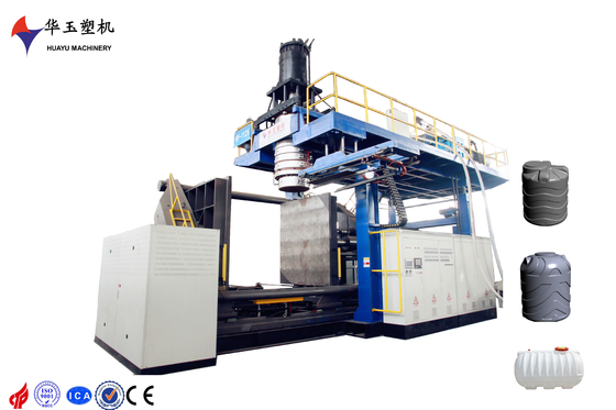 Huayu 1lapisan Tangki Air Extrusion Blow Molding Machine 200-1000L Kapasitas dan tegangan yang disesuaikan