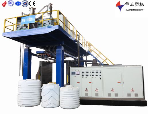 1000L 1lapisan tangki air mesin extrusion blow molding dengan kontrol PLC, motor Siemens