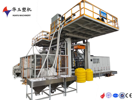 3000L Kapasitas 7-Layer Co-Extrusion Disesuaikan IBC Blow Molding Machine untuk Tangki Air
